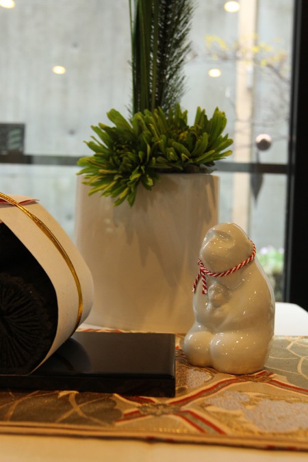 お正月テーブル干支小