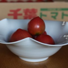 とっても美味しいトマトを花鉢に。