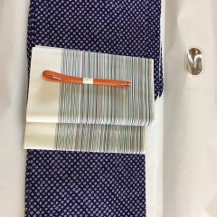 夏は有松絞の浴衣