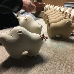 八瑞窯の干支作り