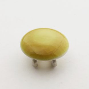 九谷五彩帯留(三分紐) 黄