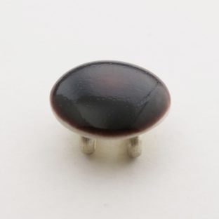 九谷五彩帯留(三分紐) 紫